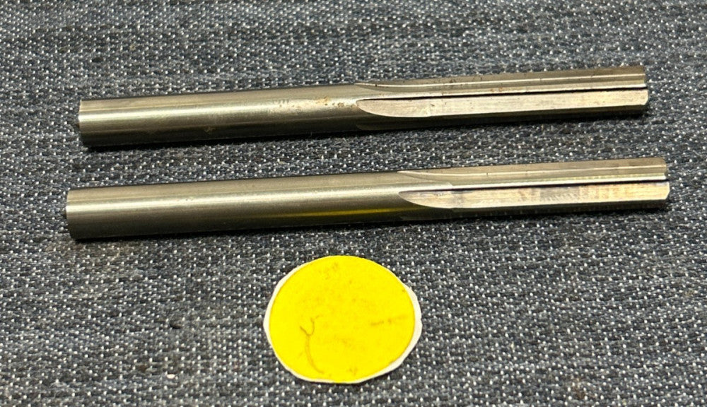 UNBRANDED HS RIGHT HAND 6 FLUTE CHUCKING REAMER   .27  3-1/4" OAL  LOT OF 2