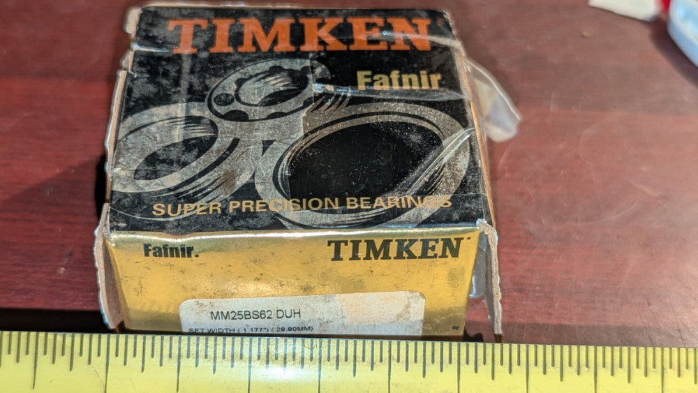 2-Pack Timken Fafnir Bearing MM25BS62DUH NIB