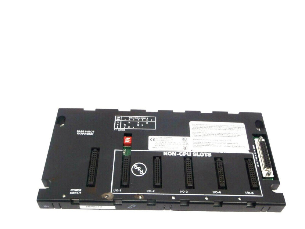 GE Fanuc IC693CHS398G 5 Slot PLC Module Expansion EMI Enhanced