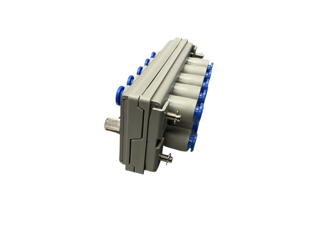 1PC KDM10-06 MULTI-CONNECTOR RECT PLUG SIDE, 10 STAT FOR 6MM TUBE