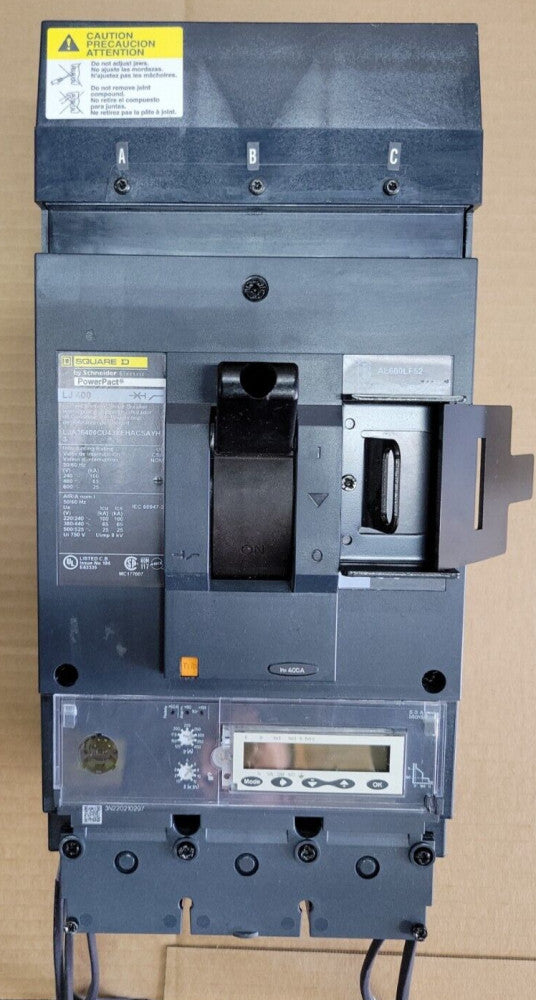 1 SQUARE D POWER PACT  LJA36400CU43X EHACSAYH  3 PHASE 400AMP 480V I-LINE