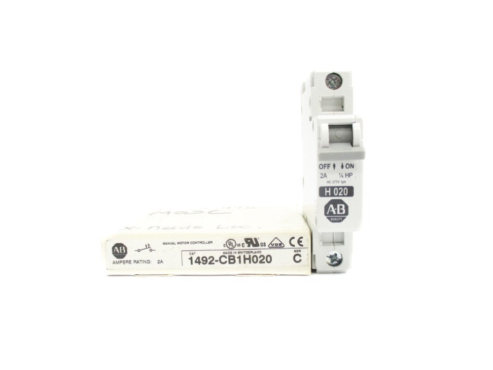 ALLEN BRADLEY 1492-CB1H020 SER. C 2A 277V (WH) NSMP