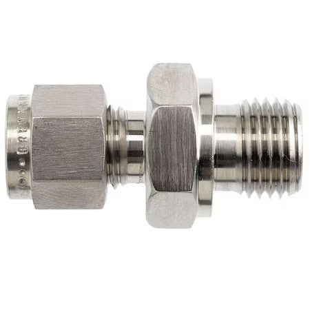 Brennan Industries N7002-04-04-Ss Male Iso Parallel Connector,Gas,N7002