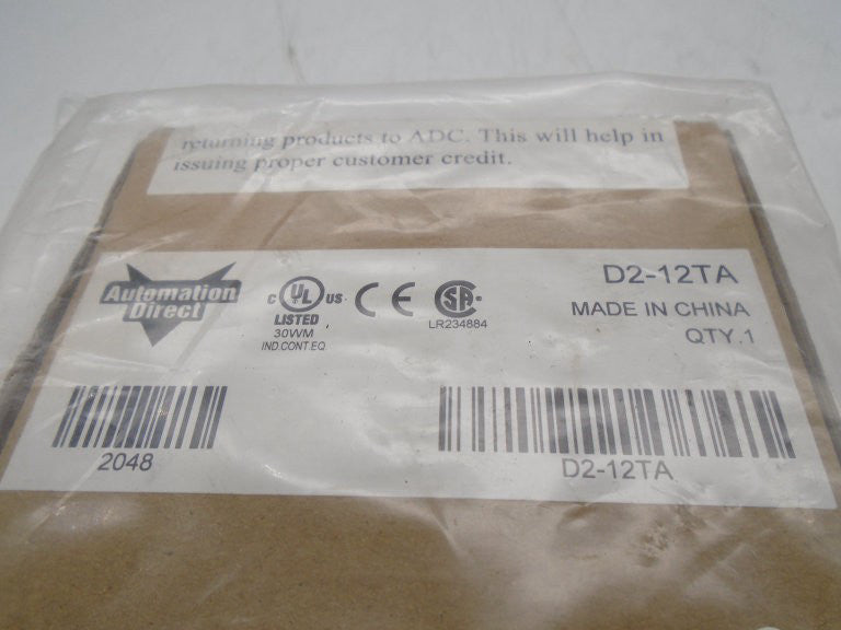 AUTOMATION DIRECT D2-12TA PLC MODULE NEW