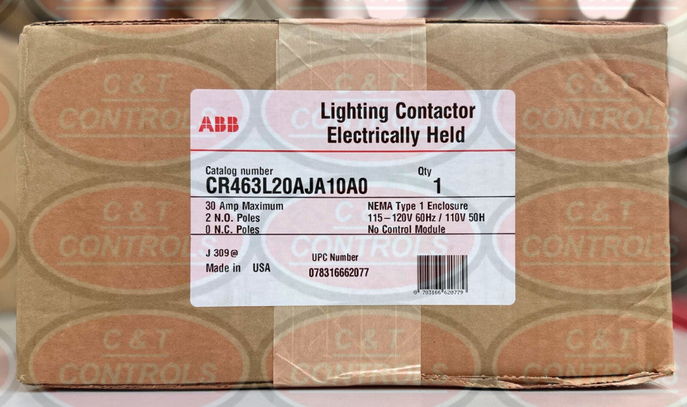 GE CR463L20AJA10A0 30A Lighting Contactor New In Box USA Stock