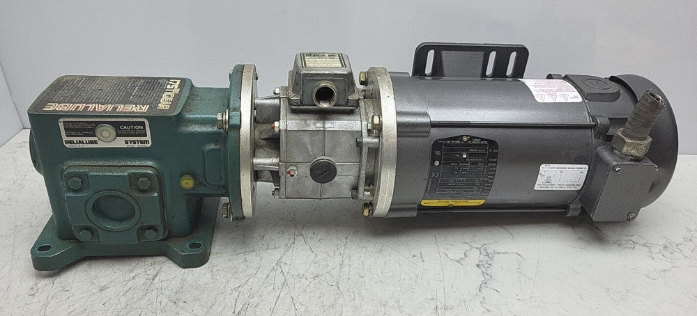 Baldor CDP3440 3/4 Hp Motor Kebco 07.10.670 Brake Tigear 791612AW 175-30 Reducer