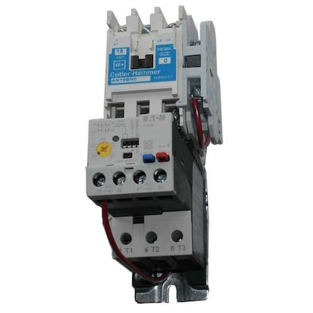 Eaton An19bn0e5e1p6 Nonreversing Nema Magnetic Motor Starter, No Enclosure Nema