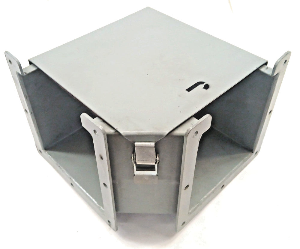HOFFMAN F66LE9A WIREWAY 90 DEG ELBOW 6" X 6" STEEL GRAY TOP OPENING 14 GAUGE