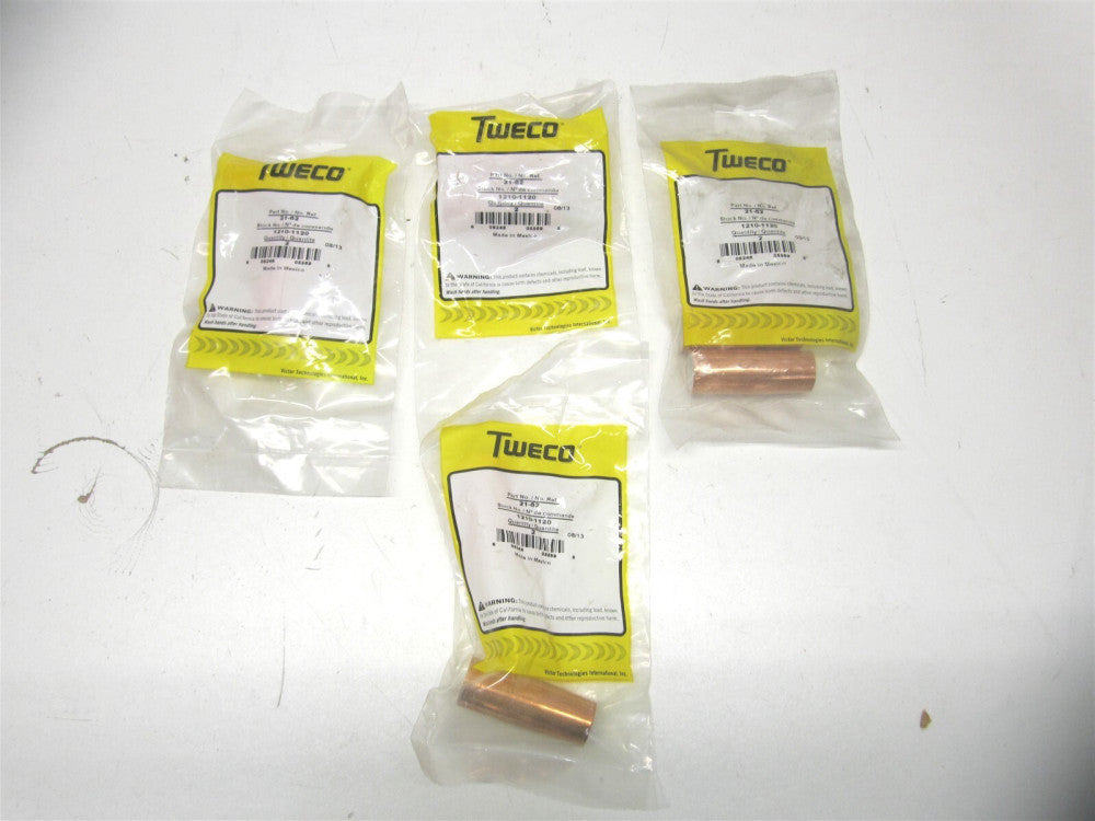 Tweco (21-62) 5/8" Copper Alloy Welding Nozzle 2 Count - Lot of 4