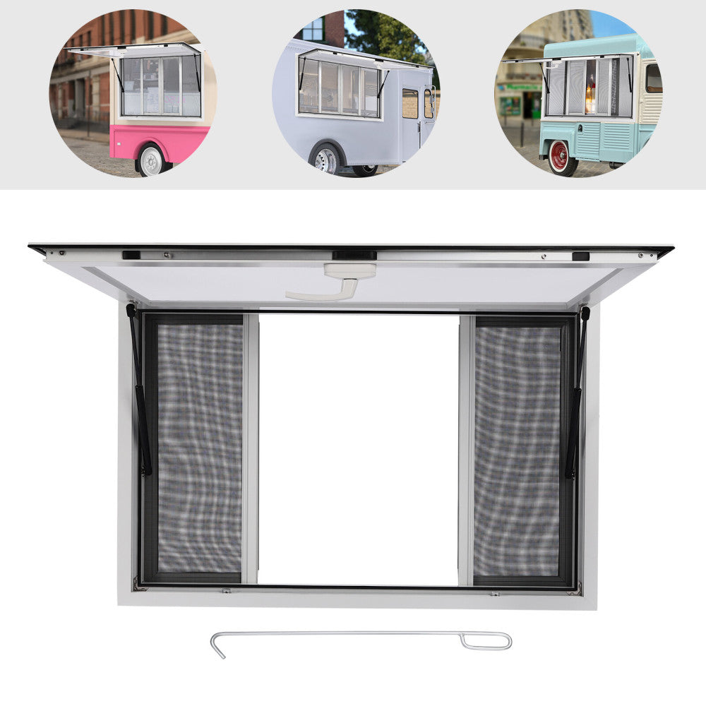 45"X30" Concession Window for Food Truck Service Window Food Truck Window