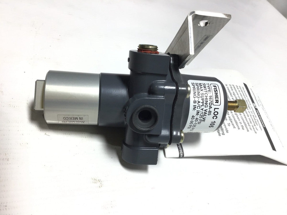 Fisher 167DA-85 - LOC 105 Locking Switching Valve 125PSI Max Supply 40/90PSI ...