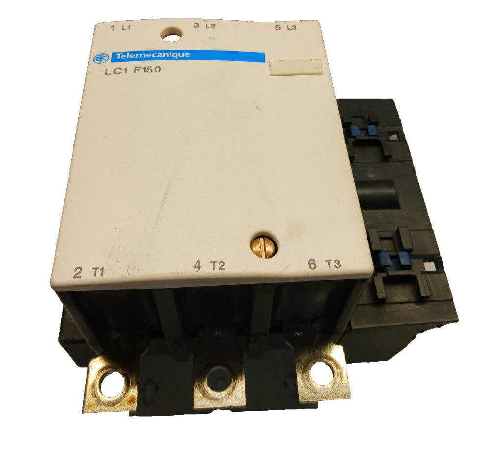 TELEMECANIQUE LC1F150 AC MOTOR CONTACTOR 100 HP 480 VAC 200A COIL 120 VAC