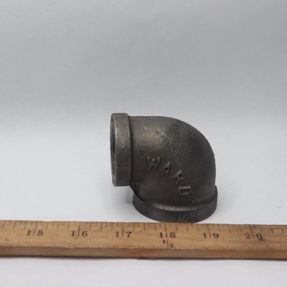 Ward Reducing Elbow Galvanized Iron Black Threaded Female 1-1/4" x 1"