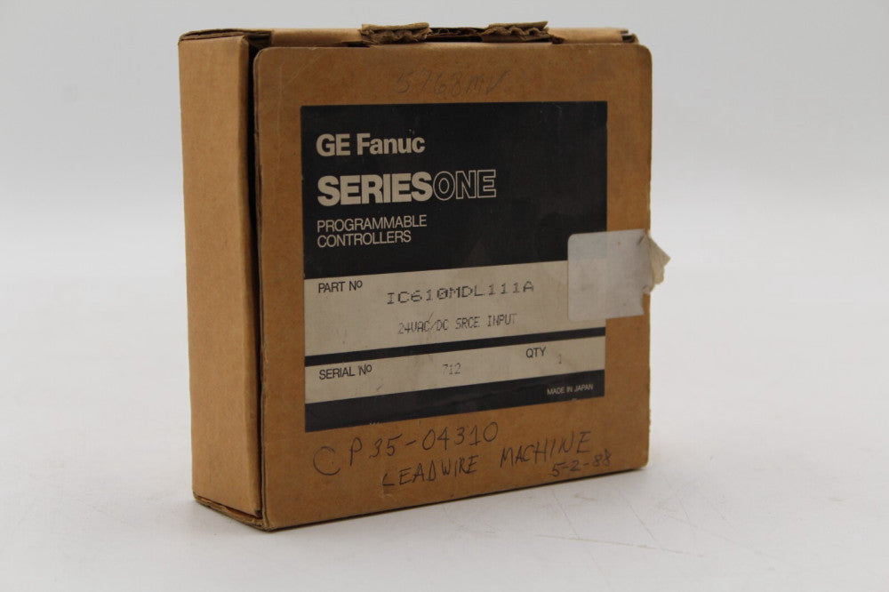 GE FANUC IC610MDL111A 24VAC/DC SOURCE INPUT