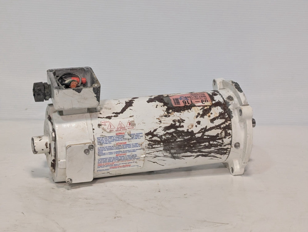 Baldor Reliance 33-2142Z122 washdown DC motor W0716/1009, .5HP, 1750RPM, TENV