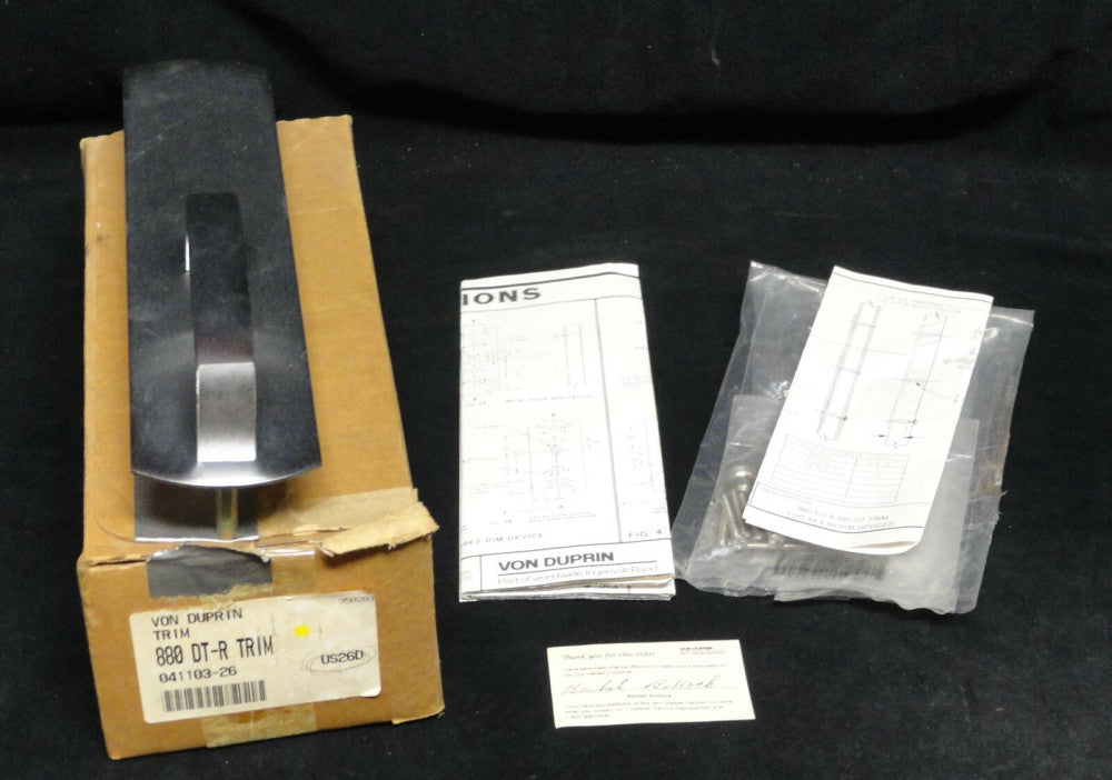 Von Duprin ~ 880 DT-R TRIM ~ US26D ~ 0441103-26 ~ NEW ~ Rim Device