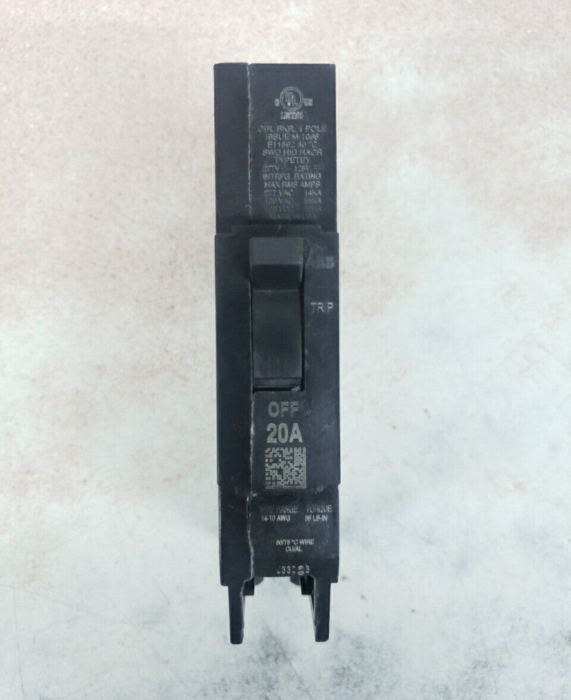 NTO General Electric TEY120 20 A 1Pole 277 V Circuit Breaker NT QR CODE