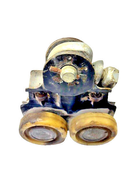 DEMAG 38438 TROLLEY. 7" END TO END W/ ADAPTOR WHEEL DIA: 3"
