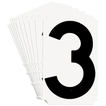 Brady 5140P-3 Numbers And Letters Labels, Pk 10