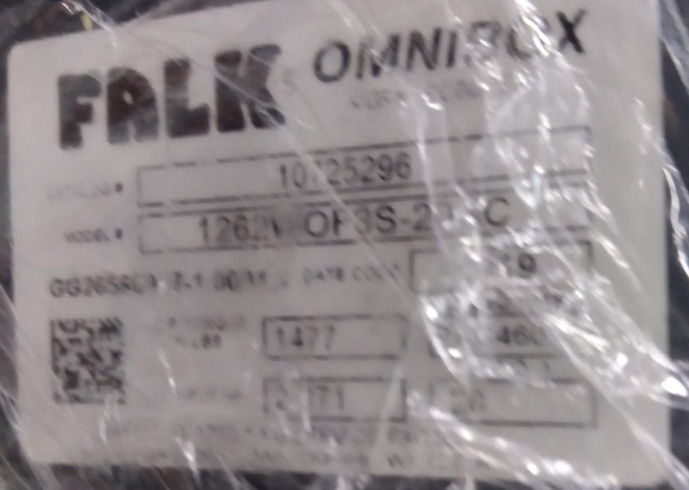 Falk 1262WOF3S-20AC Omnibox Worm Speed Reducer, 20:1 Ratio 2.37HP Input 