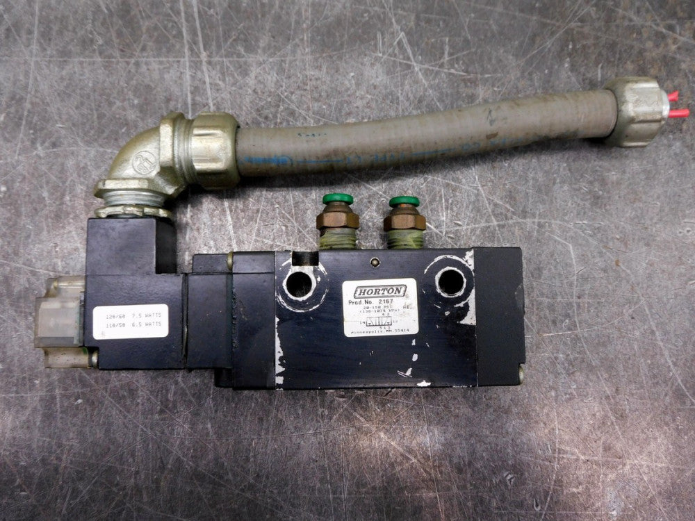 Horton Valve 2167 1/4" in Npt Ports Solenoid Valve 120 vac Single Phase
