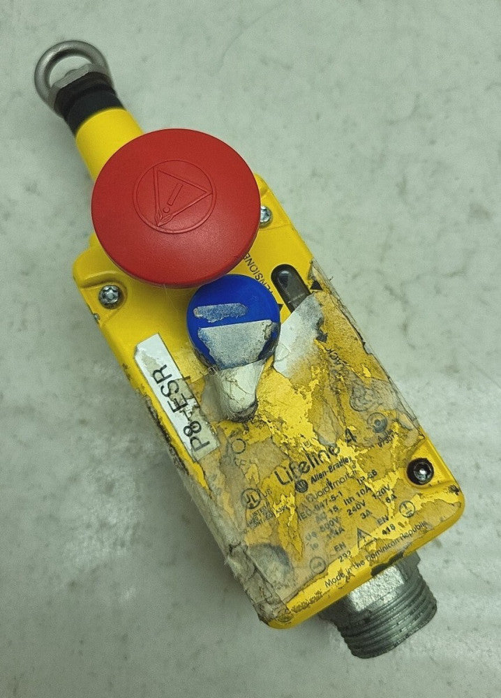 Allen-Bradley 440E-L13133 440E Lifeline 4 Emergency Stop Device 2 NC & 2 NO USED