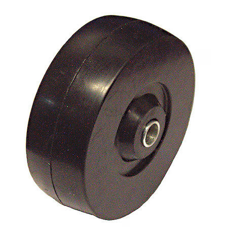 Zoro Select P-R-050X013/038D Caster Wheel,5" Dia.,1-1/4" W,Black