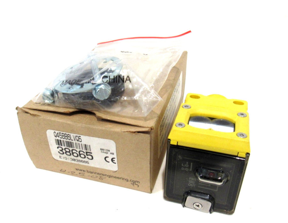 NEW BANNER ENGINEERING Q45BB6LVQ5 PHOTOELECTRIC SENSOR 38665