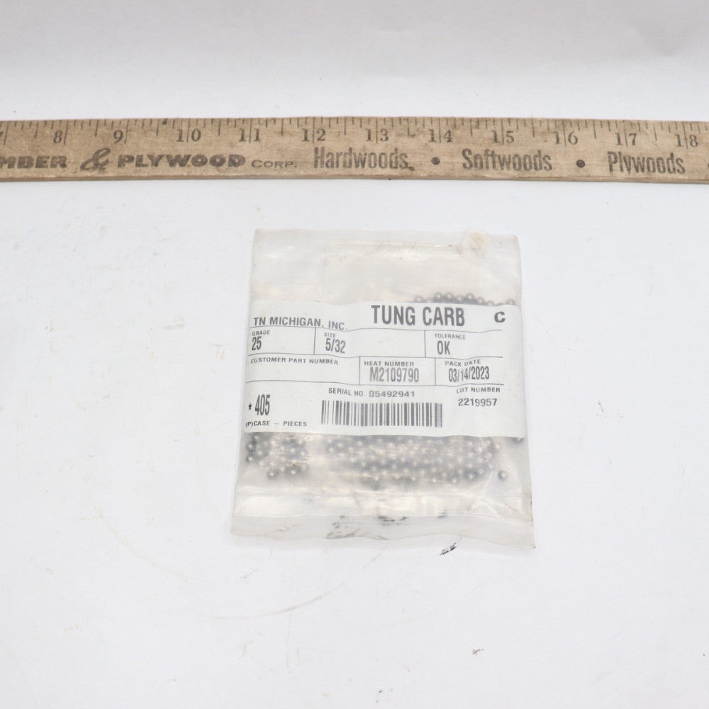 (405-Pk) TN Gage Ball Grade 25 Chrome Steel 5/32" Diameter 