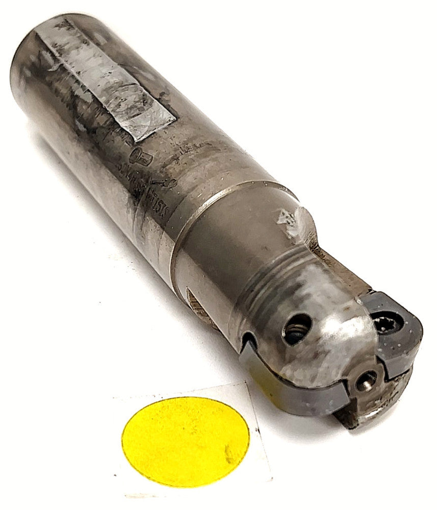 UNBRANDED 1" DIAM 2 BLADE INDEXABLE ENDMILL CUTTER W/CARBIDE INSERTS HSS