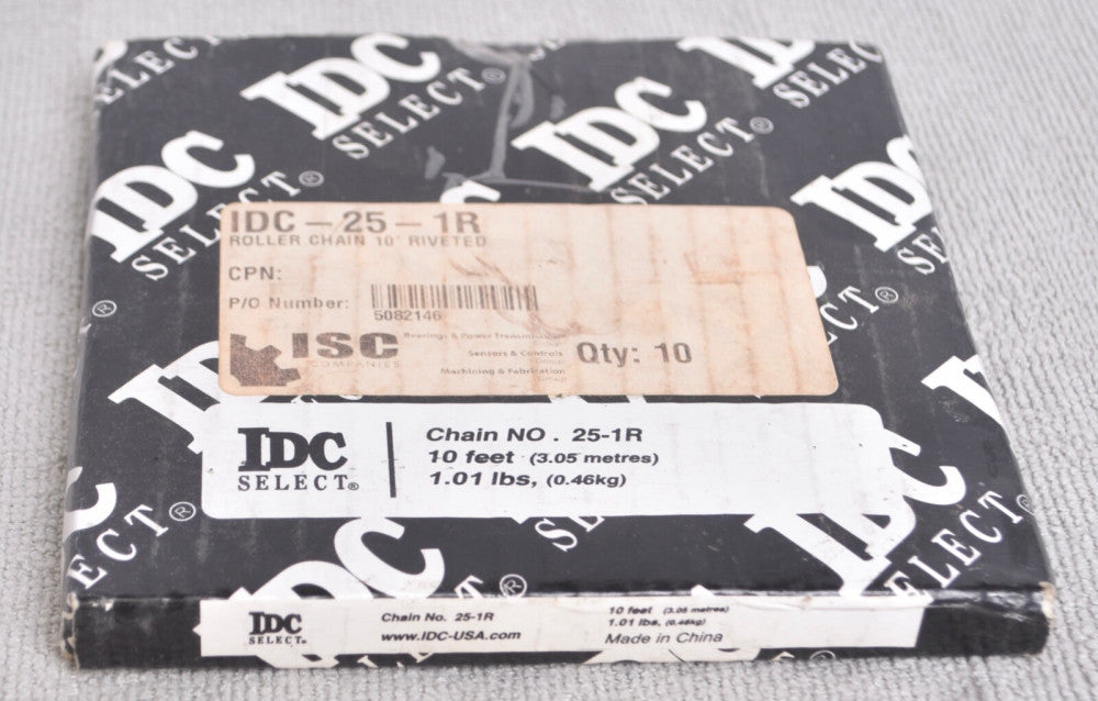 10' IDC Riveted Roller Chain IDC-25-1R