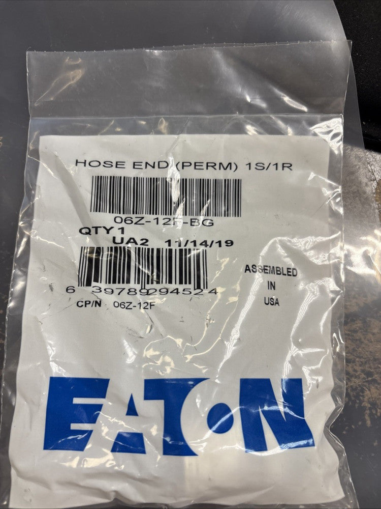 EATON 06Z-12F-BG HOSE END (PERM) 1S/1R