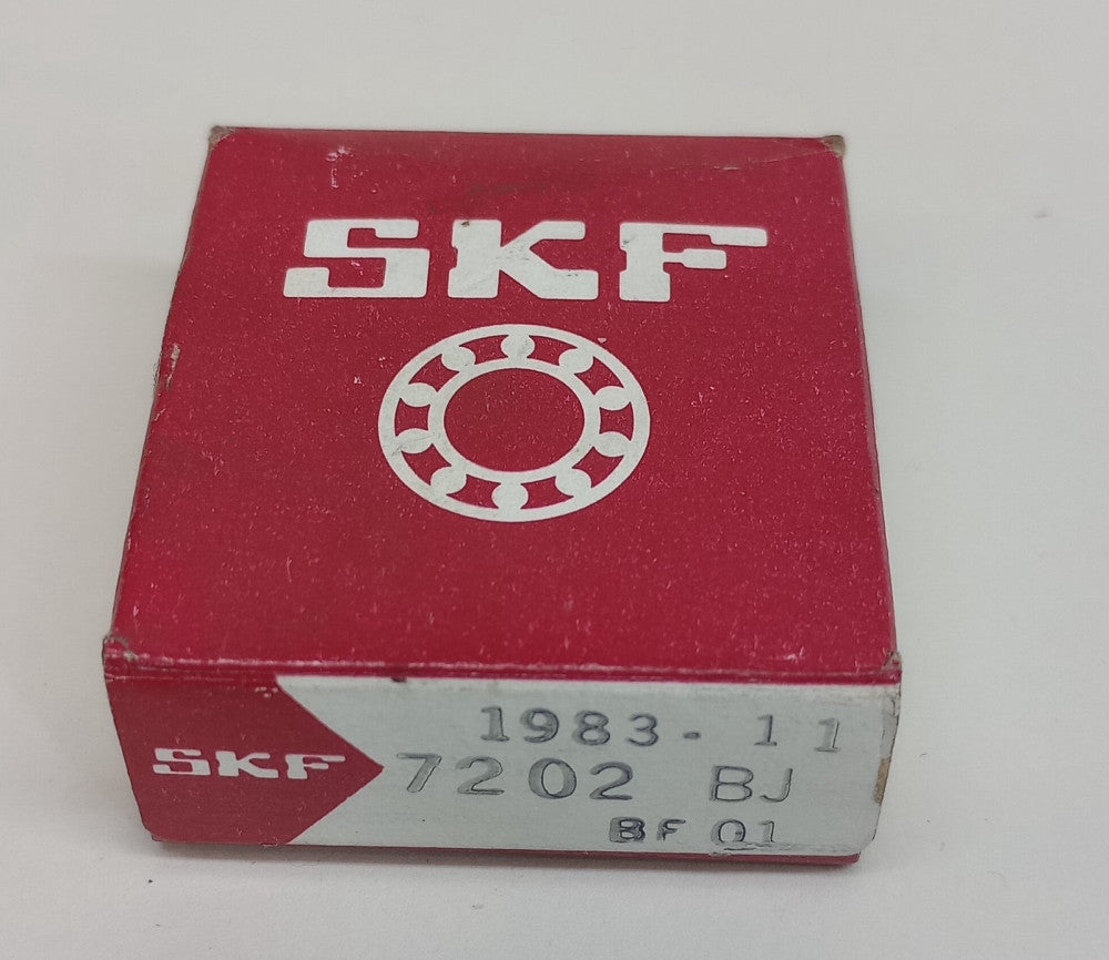 SKF 7202 BJ Angular Contact Ball Bearing 15mm ID X 40mm OD X 11mm W 7202 BJ