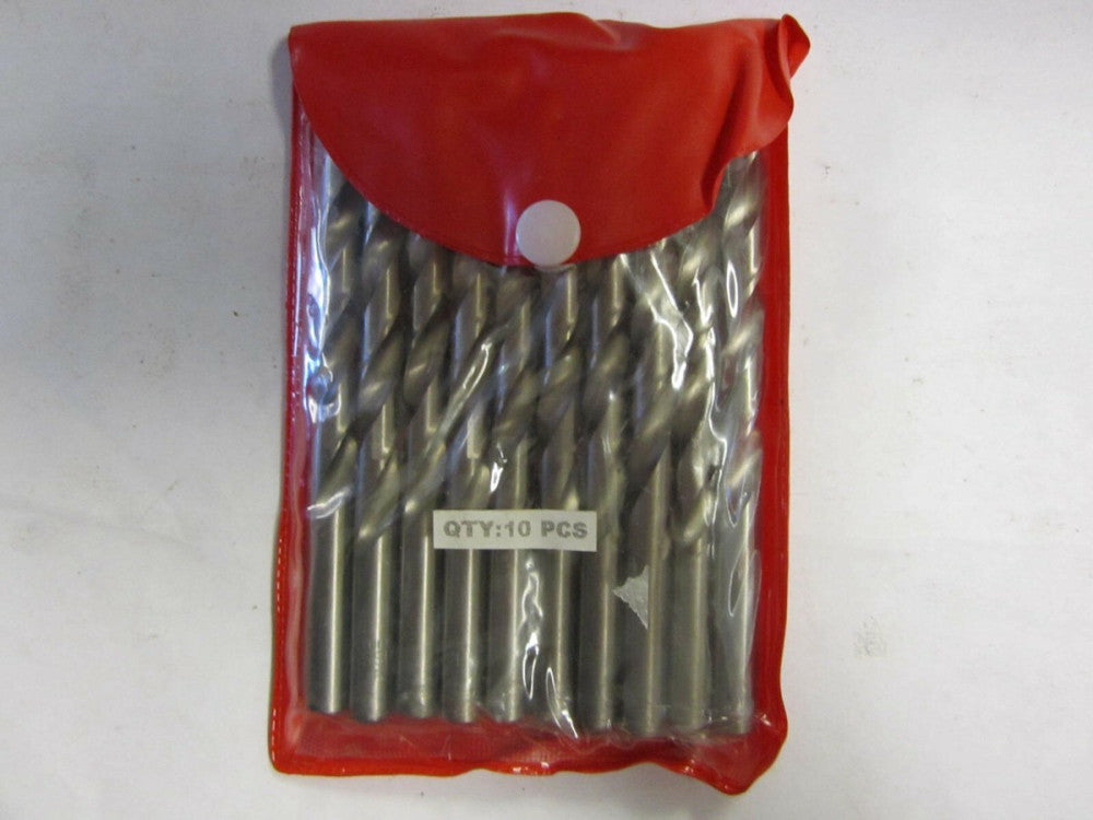  9.00mm x 4-7/8" Straight Shank 2 Flute HSS Jobber Length Drill Bits - Lot of 10