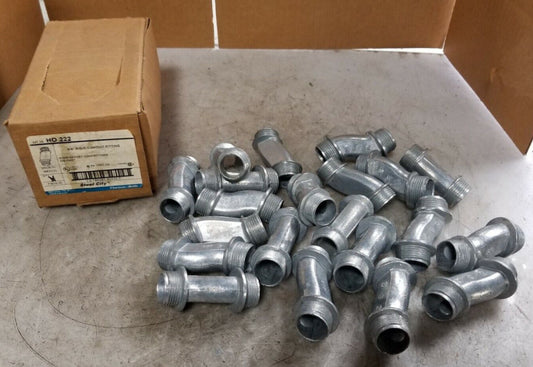 21) NEW THOMAS & BETTS 3/4" RIDGID CONDUIT FITTING OFFSET CONNECTORS HO222