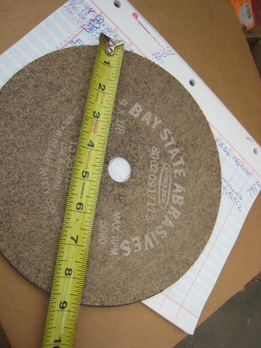 10 Bay State 9" x 1/8" x 7/8  Abrasive Wheels For Cutting Dresser Ind. # 91717-3