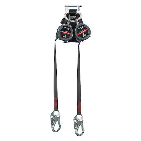 Honeywell Miller Mflew2-3/12Ft Personal Fall Limiter,12 Ft.,Twin Leg
