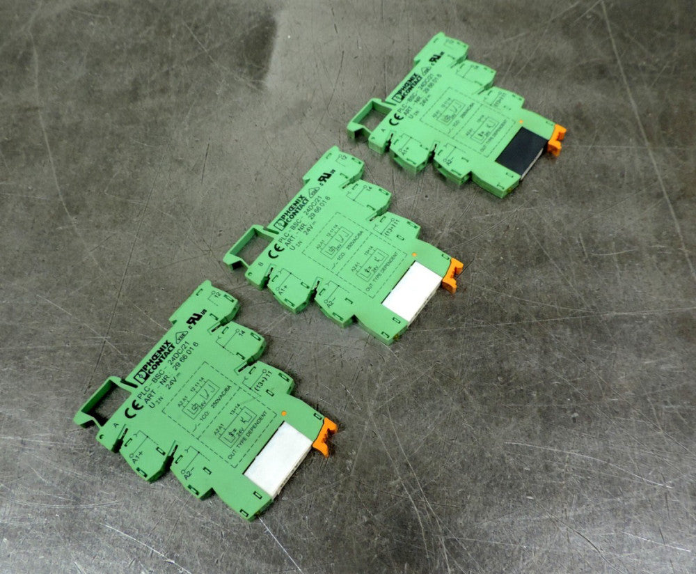 Phoenix Contact PLC-BSC-24DC/21 Relay Socket 29 66  01 6  Lot of Three (3)