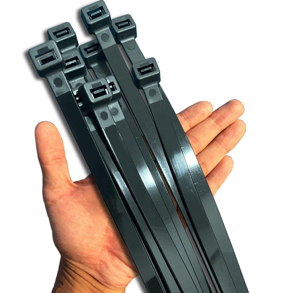 Black Zip Ties Heavy Duty 20 Inch Outdoor 250lb Extra Large Cable Tie Wraps L...