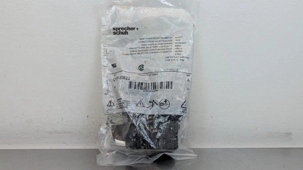 2 Pack sprecher+schuh D7P-SM22 Maintained Selector Switch Ser A 2 Position Black