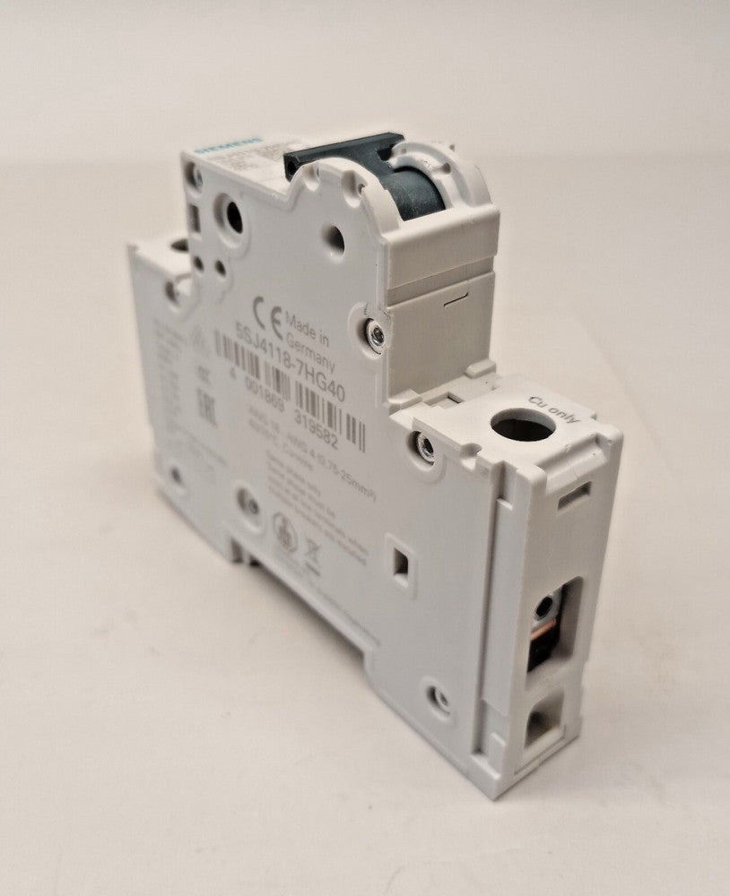 Siemens 5SJ4118-7HG40 Used Miniature Circuit Breaker 5SJ41187HG40 240V 1-PL 15A