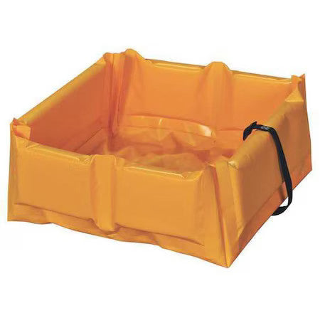 Eagle Mfg T8001fs 15 Gallon Capacity, Folding Spill Containment Berm, Yellow