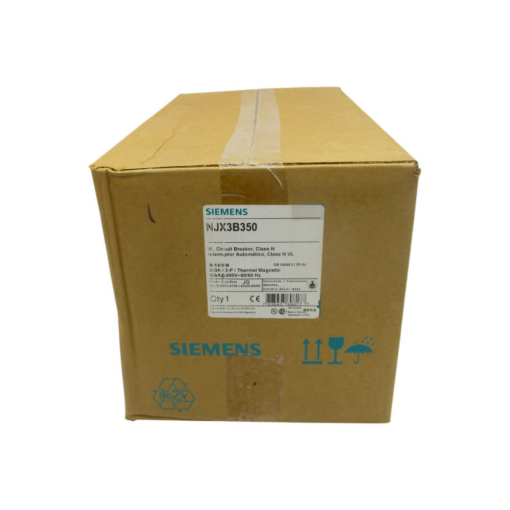 SIEMENS NJX3B350 3VL4135-1KN30-0AA0 480V 350A NSFS