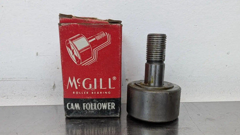 McGill CF-1 3/8 Cam Follower 1.375" Roller Dia .5" Stud Dia OD .75" Roller Wide
