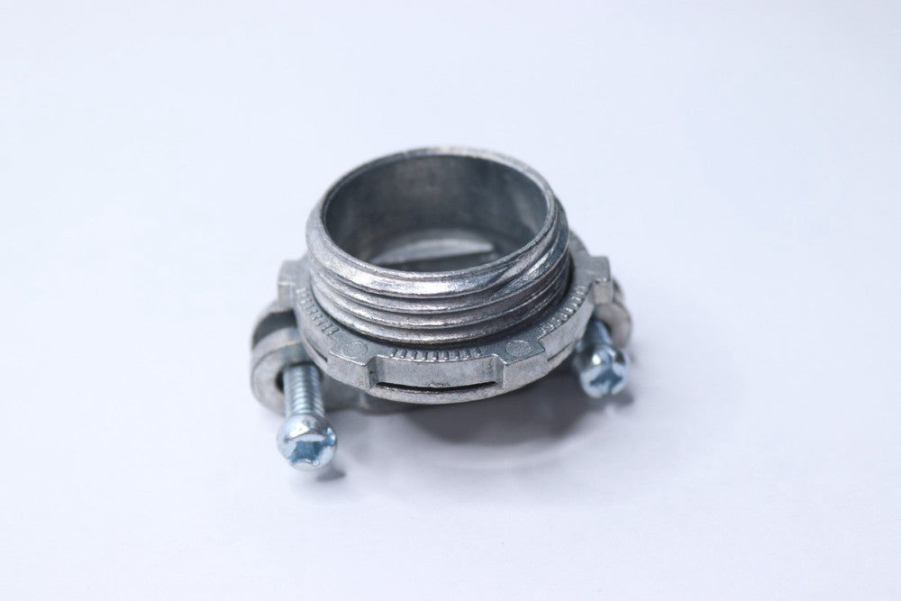 Threaded Connector Clamp Style Die Cast Zinc Metal 1" x 1-1/8" OAL