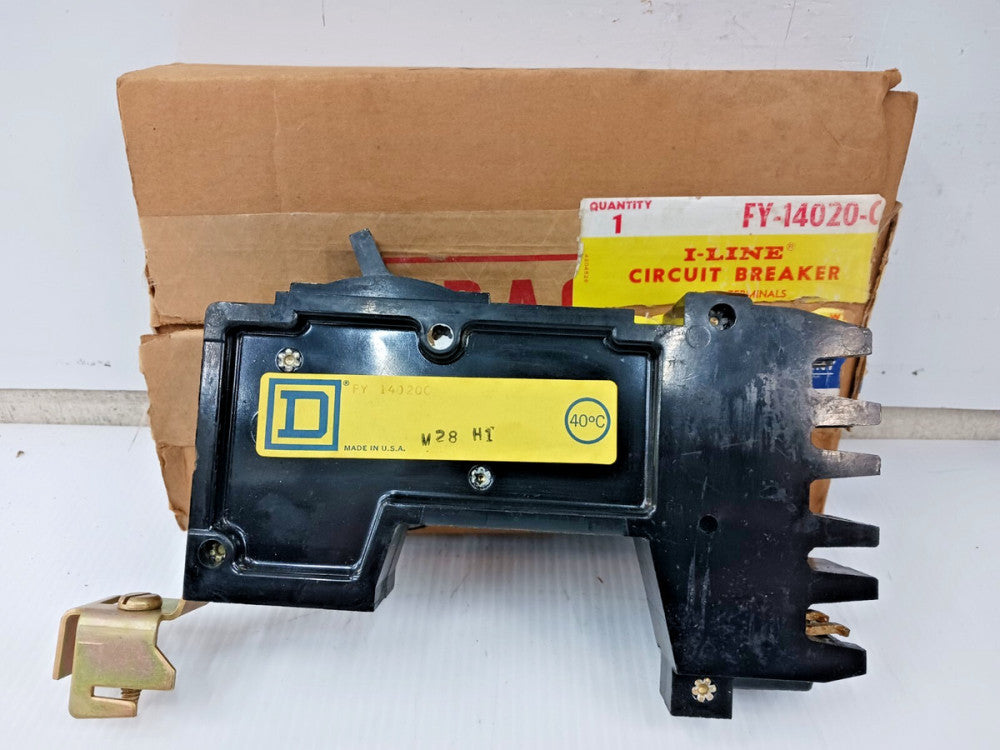 SQUARE D 20 AMP I-LINE CIRCUIT BREAKER 1 POLE 120/277 VAC FY-14020-C