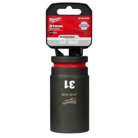 Milwaukee Tool 49-66-6406 31Mm Shockwave Impact Duty 3/4 In. Drive Deep Well 6