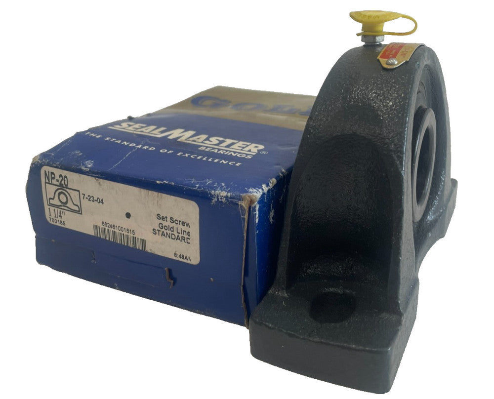NEW SEALMASTER NP-20 PILLOW BLOCK BEARING 1 1/4" NP20