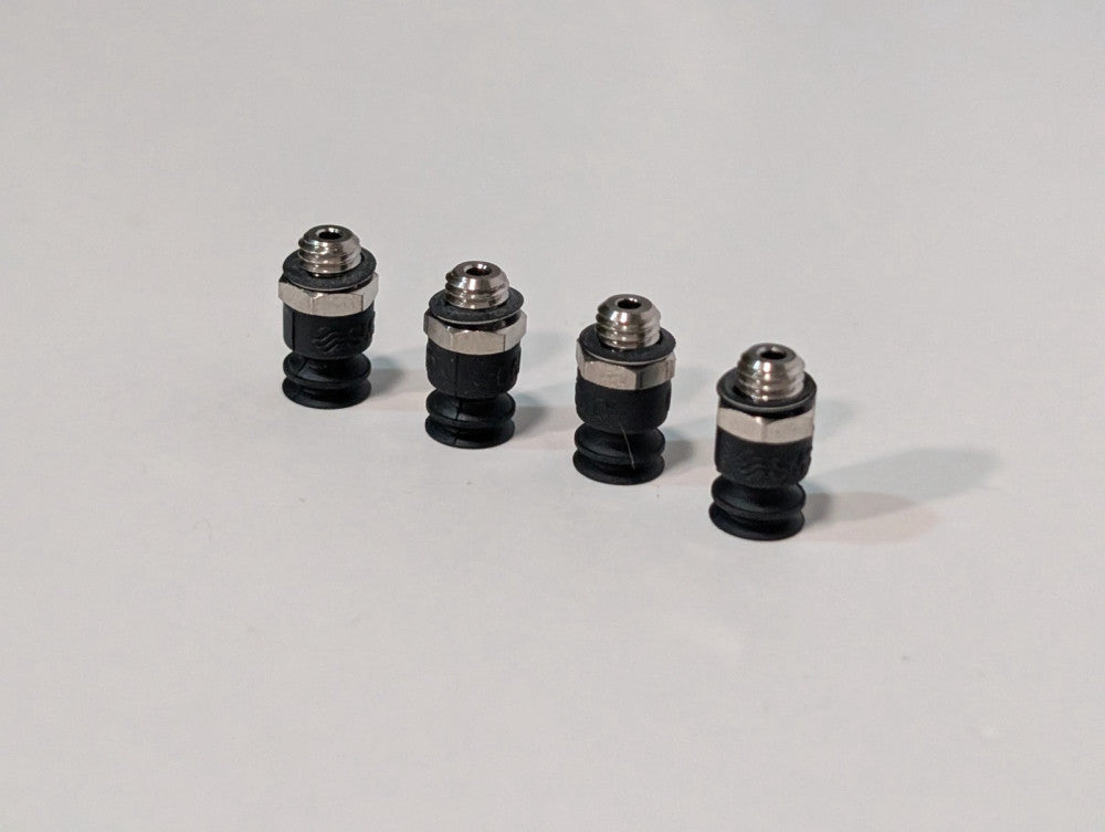Lot of 4 Pieces SMC Vacuum Pad Assemblies, Believed to be ZP3 Series