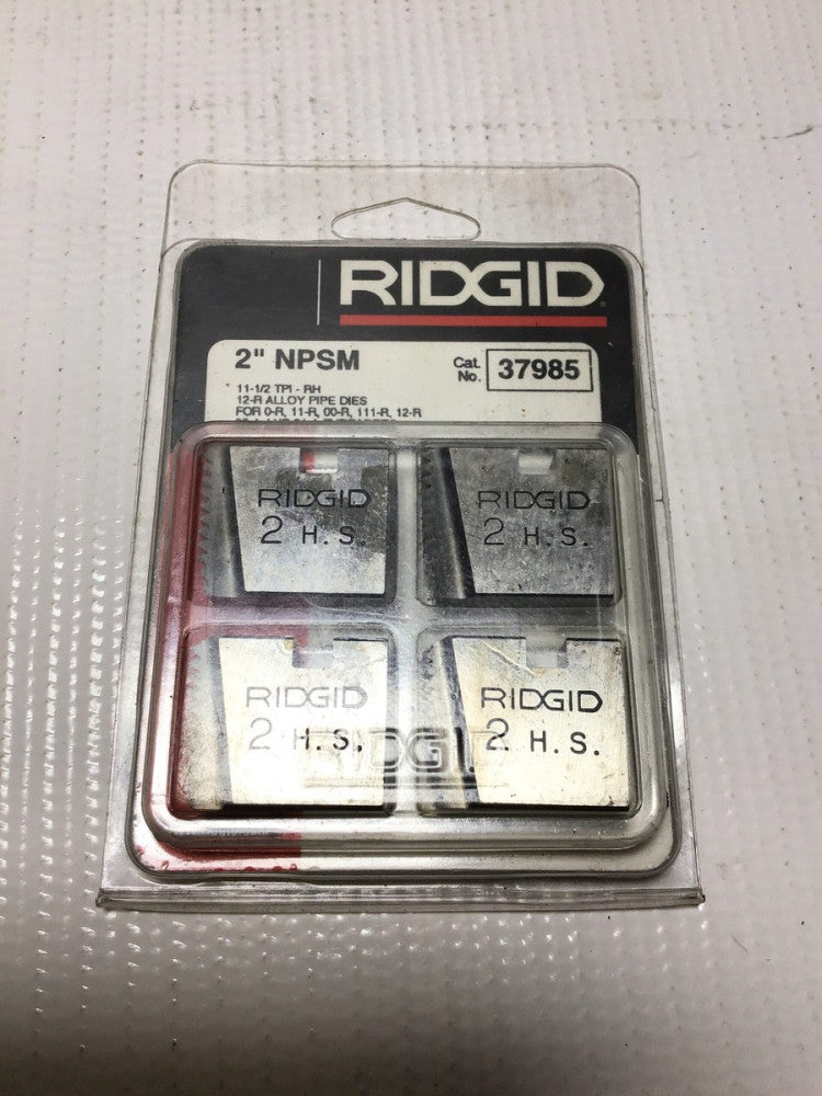 Ridgid 37985 Alloy Pipe Dies 2"NPSM 11-1/2TPI-RH for 0R/11R/00R/111R/12R/30A/...